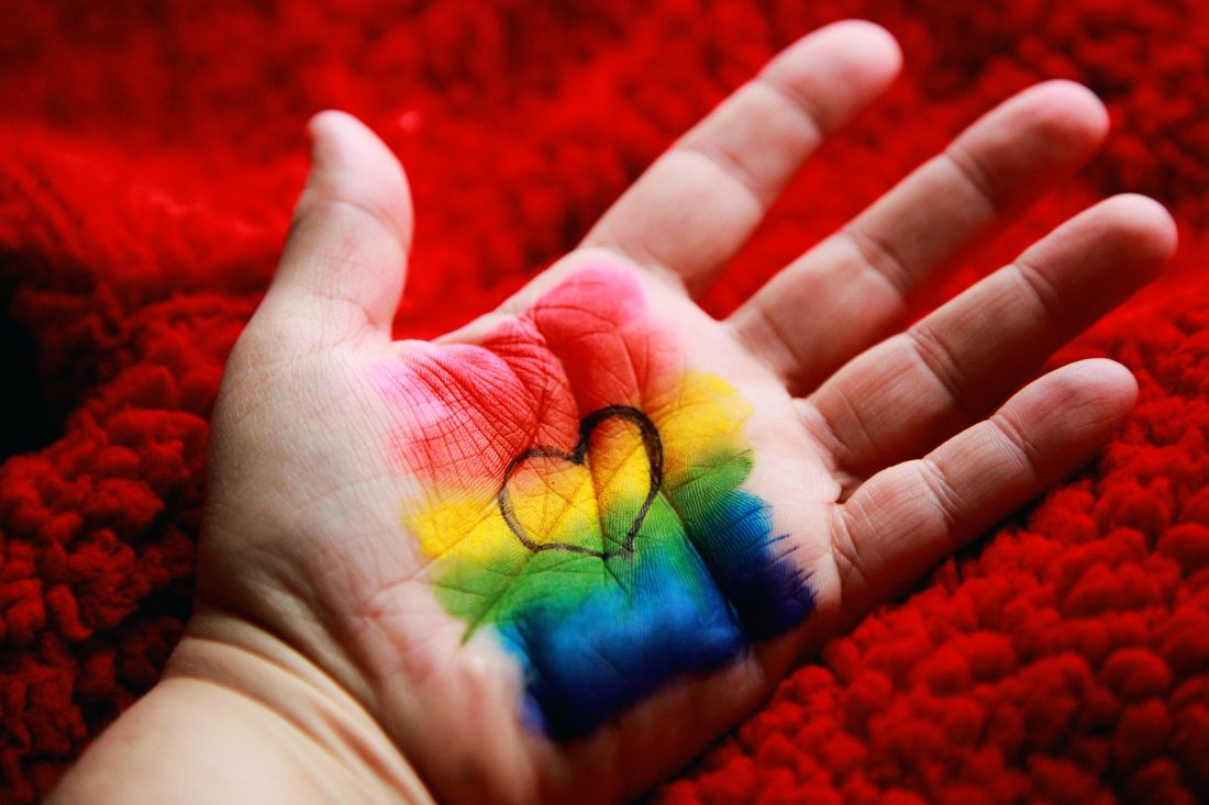 LGBTQIA Rainbow Love. Happy Valentine's Day 2020 <3